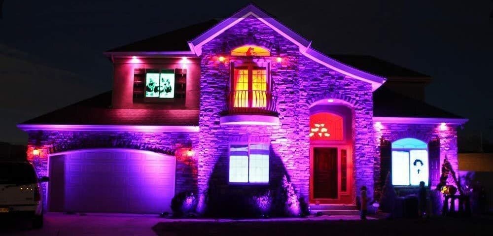 Подсветка фасадов частных домов, уличный прожектор для подсветки фасадов частных домов купить