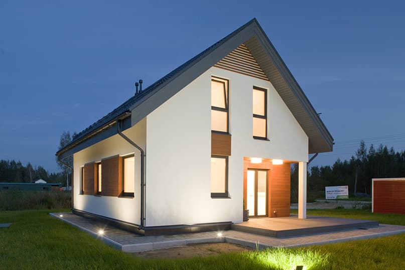 Подсветка фасадов частных домов, уличный прожектор для подсветки фасадов частных домов купить